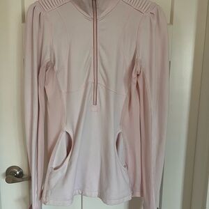 Lululemon Athletica Light Pink half Zip-Up